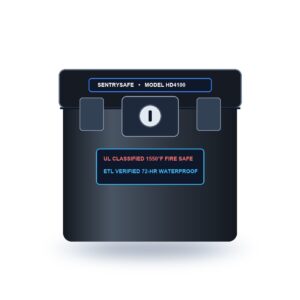 SentrySafe HD4100 Fireproof and Waterproof Home & Office Document File Safe Box