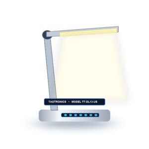 TaoTronics LED Desk Lamp with USB Charging Port 5 Color Modes and 7 Brightness Levels